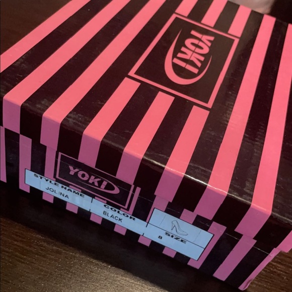 Sparkly Black Platform Stiletto Pumps - Picture 4 of 4